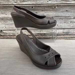 CROCS Farrah Wedge Slip On’s